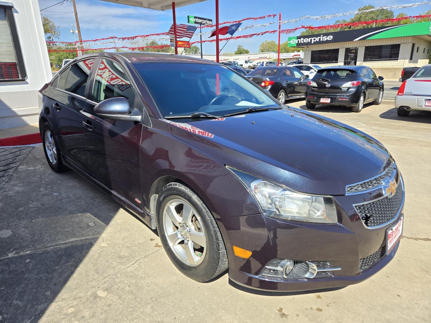 2014 Blue /Black Chevrolet Cruze 1LT Manual (1G1PD5SB9E7) with an 1.4L L4 DOHC 16V TURBO engine, 6-Speed Manual transmission, located at 503 West Court, Seguin, TX, 78155, (830) 379-3373, 29.568621, -97.969803 - *Cash Special* 2014 Chevrolet Cruze 1LT Manual with a 1.4L L4 DOHC 16V TURBO, Standard Transmission, Tilt, Cruise, AM/FM/CD Touchscreen Stereo, Power Windows, Locks, Seat and Side Mirrors, Bluetooth, Onstar Capability, Tinted Windows, Backup Camera, Alloy Wheels, Rear Defroster and more!! - Photo#2