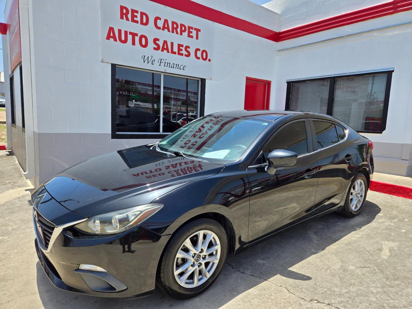 2014 Black /BLACK Mazda MAZDA3 (3MZBM1V74EM) with an 2.0L l4 F DOHC 16V engine, Automatic transmission, located at 503 West Court, Seguin, TX, 78155, (830) 379-3373, 29.568621, -97.969803 - Photo#0