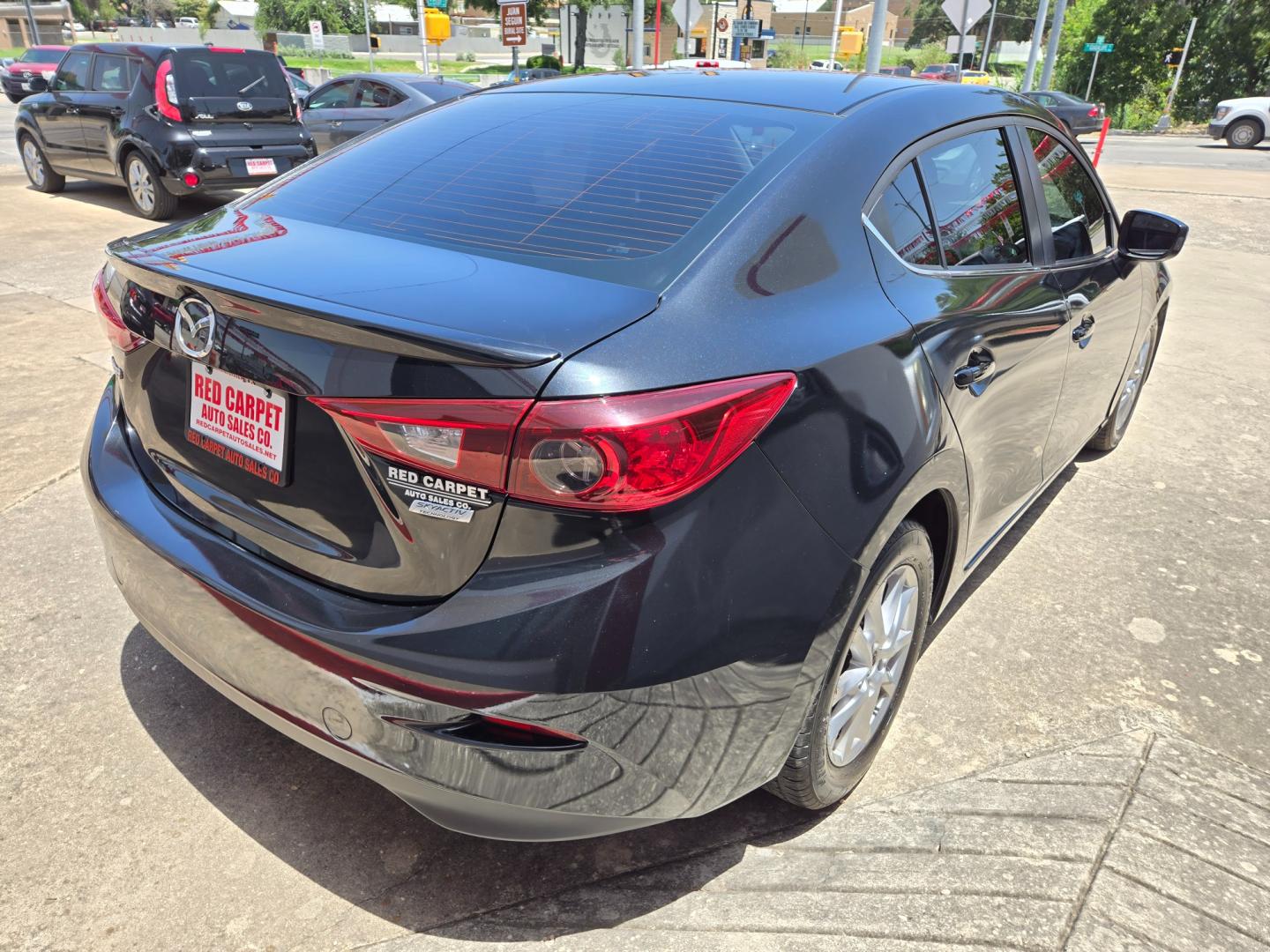 2014 Black /BLACK Mazda MAZDA3 (3MZBM1V74EM) with an 2.0L l4 F DOHC 16V engine, Automatic transmission, located at 503 West Court, Seguin, TX, 78155, (830) 379-3373, 29.568621, -97.969803 - Photo#2