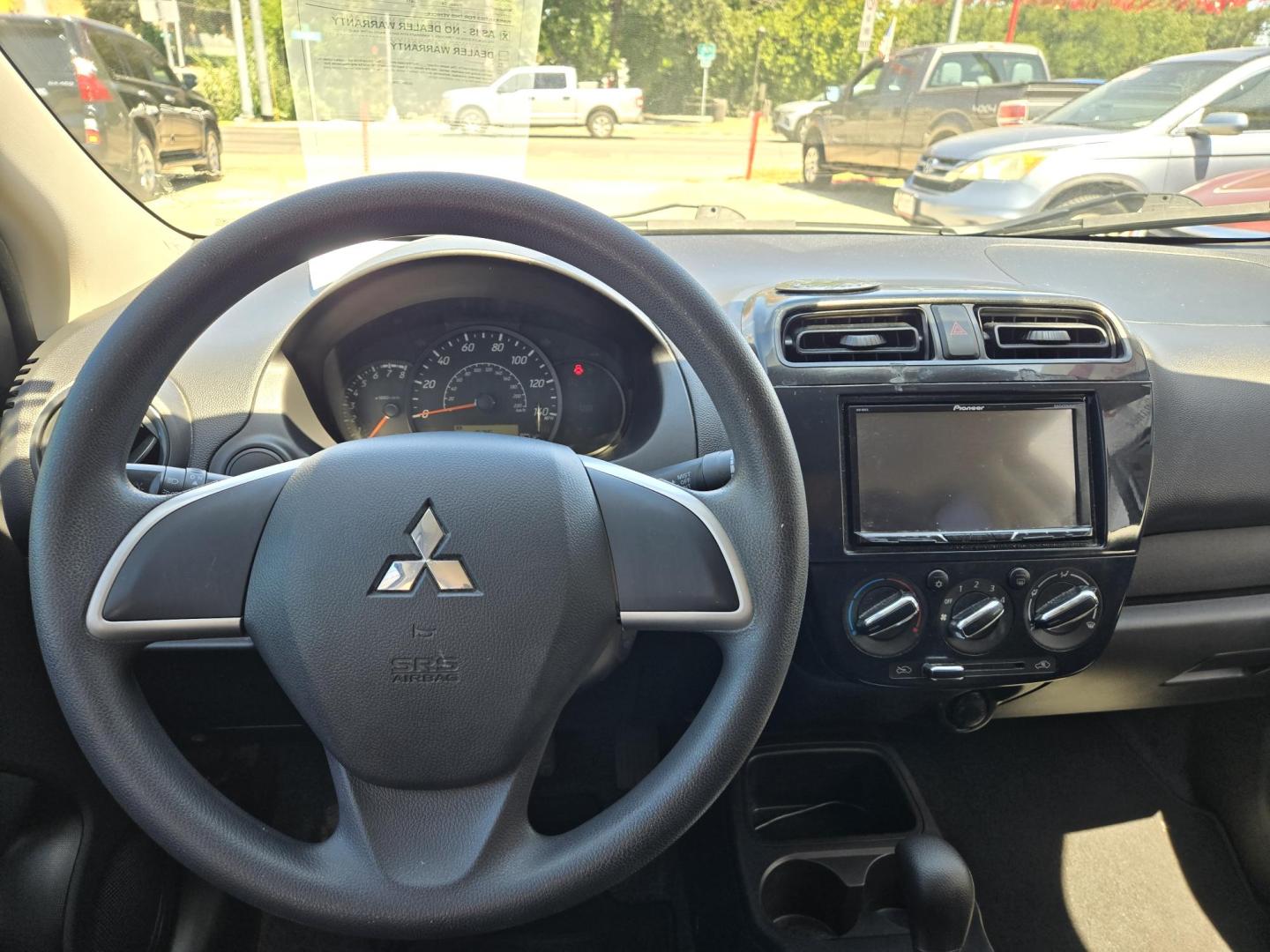 2017 Black Mitsubishi Mirage G4 SE 5M (ML32F3FJXHH) with an 1.2L L3 DOHC engine, Automatic transmission, located at 503 West Court, Seguin, TX, 78155, (830) 379-3373, 29.568621, -97.969803 - Photo#5