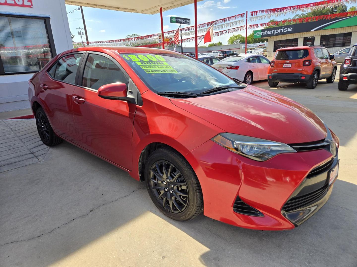 2019 Red Toyota Corolla L CVT (5YFBURHE2KP) with an 1.8L L4 DOHC 16V engine, CVT transmission, located at 503 West Court, Seguin, TX, 78155, (830) 379-3373, 29.568621, -97.969803 - 2019 Toyota Corolla L with a 1.8L L4 DOHC 16V, Automatic, Tilt, Cruise, AM/FM/CD/AUX Touchscreen Stereo, Power Windows, Locks and Side Mirrors, Bluetooth, Automatic Headlights, Backup Camera, Rear Defroster and more!! - Photo#1