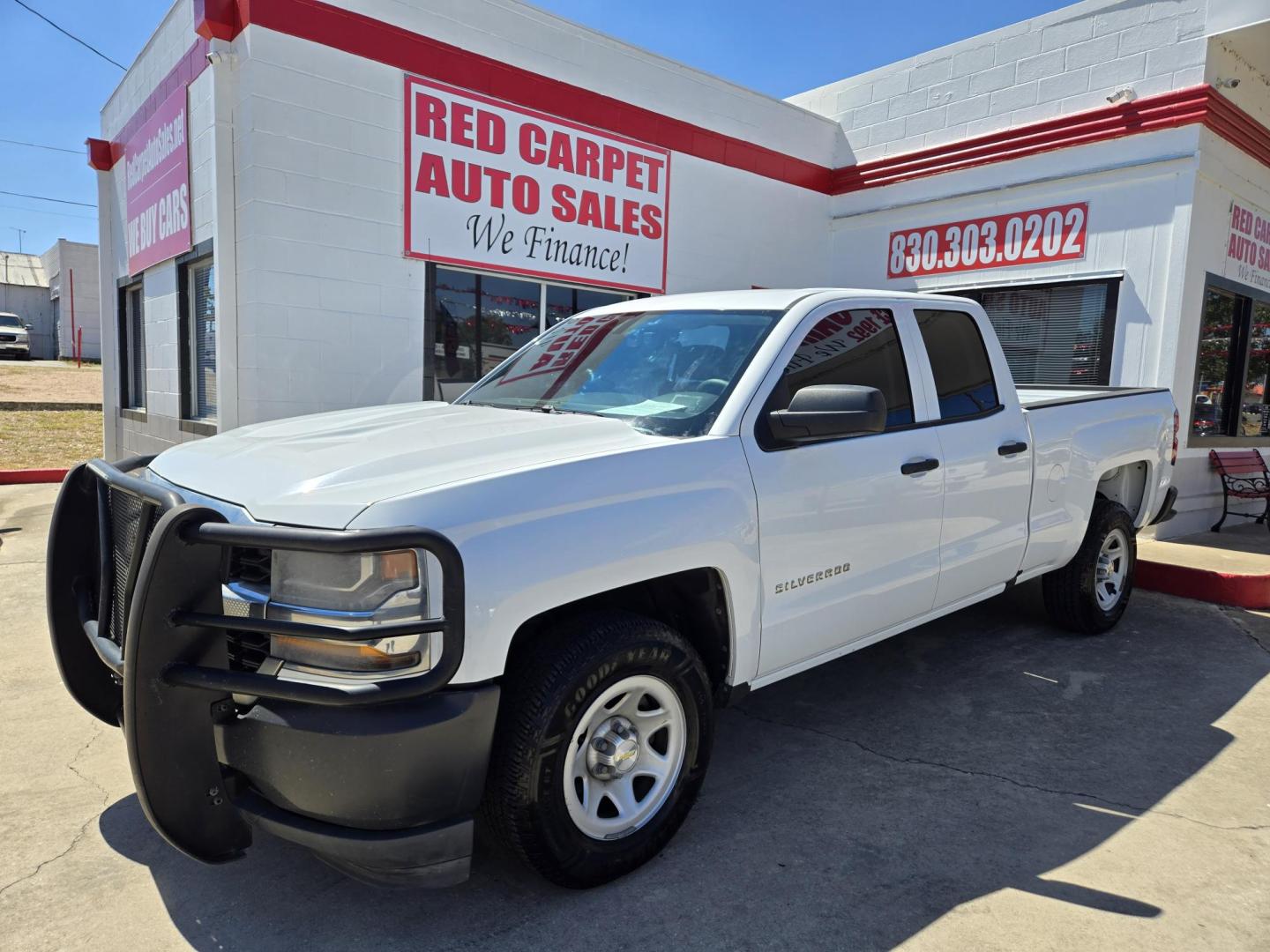 2016 Chevrolet Silverado 1500 Work Truck Double Cab 2WD (1GCRCNEHXGZ) with an 4.3L V6 OHV 12V engine, 6A transmission, located at 503 West Court, Seguin, TX, 78155, (830) 379-3373, 29.568621, -97.969803 - Photo#0