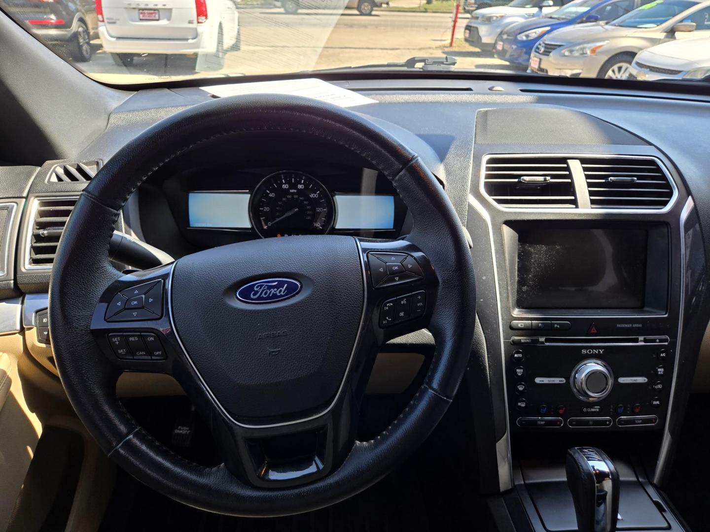 2017 Blue Ford Explorer Limited FWD (1FM5K7FHXHG) with an 2.3L L4 DOHC 16V engine, 6A transmission, located at 503 West Court, Seguin, TX, 78155, (830) 379-3373, 29.568621, -97.969803 - 2017 Ford Explorer Limited FWD with a 2.3L L4 DOHC 16V, Automatic, Tilt, Cruise, AM/FM Touchscreen Stereo, Power Windows, Locks, Seats and Side Mirrors, Bluetooth, Leather Seating, Navigation, Dual Climate Control, Rear A/C, Heated and Cooled Seats, Heated Steering Wheel, Tinted Windows, Backup Came - Photo#5