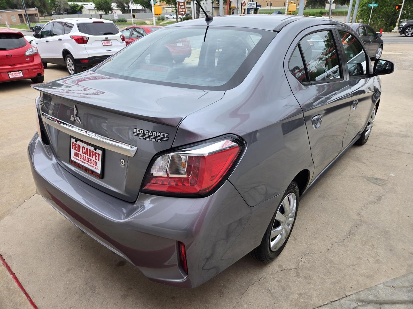 2023 SILVER Mitsubishi Mirage G4 ES (ML32FUFJ9PH) with an 1.2L L3 DOHC engine, CVT transmission, located at 503 West Court, Seguin, TX, 78155, (830) 379-3373, 29.568621, -97.969803 - 2023 Mitsubishi Mirage G4 ES with a 1.2L L3 DOHC, Automatic, Tilt, Cruise, AM/FM Touchscreen Stereo, Power Windows, Locks and Side Mirrors, Bluetooth, Backup Camera and more!! - Photo#2
