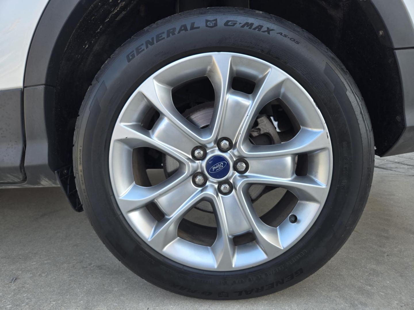 2014 WHITE Ford Escape Titanium FWD (1FMCU0J95EU) with an 2.0L L4 DOHC 16V engine, 6-Speed Automatic transmission, located at 503 West Court, Seguin, TX, 78155, (830) 379-3373, 29.568621, -97.969803 - 2014 Ford Escape Titanium FWD with a 2.0L L4 DOHC 16V, Automatic, Tilt, Cruise, AM/FM/CD Stereo, Power Windows, Locks, Seat and Side Mirrors, Bluetooth, Leather Seats, Tinted Windows, Dual Climate Control, Heated Seats, Power Rear Hatch, Alloy Wheels, Backup Camera, Bumper Sensors, Rear Wiper, Rear - Photo#8