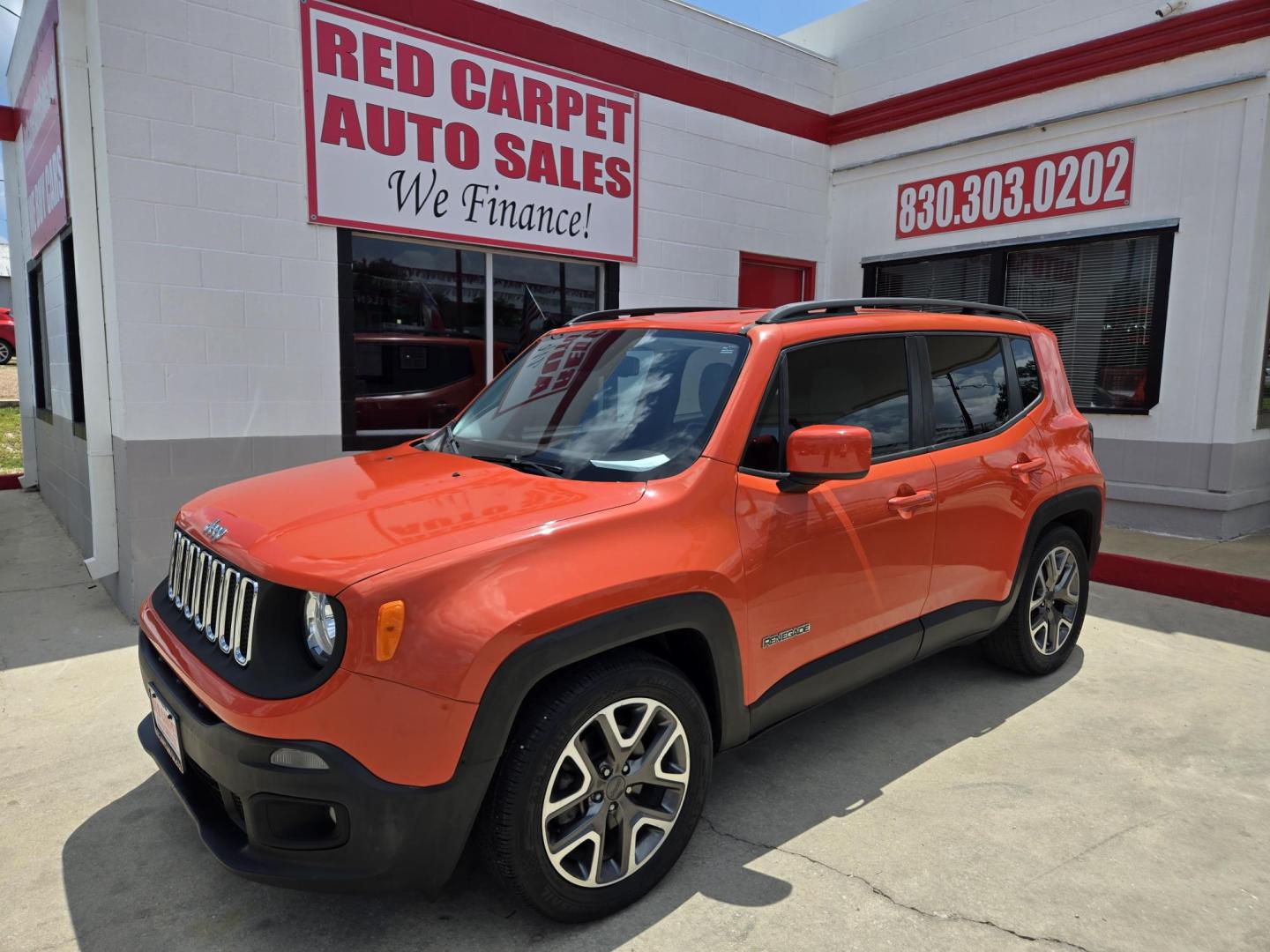 2016 Orange Jeep Renegade Latitude FWD (ZACCJABT1GP) with an 2.4L L4 DOHC 16V engine, Automatic transmission, located at 503 West Court, Seguin, TX, 78155, (830) 379-3373, 29.568621, -97.969803 - 2016 Jeep Renegade Latitude FWD with a 2.4L L4 DOHC 16V, Automatic, Tilt, Cruise, AM/FM/AUX Touchscreen Stereo, Power Windows, Locks, Seat and Side Mirrors, Bluetooth, Dual Climate Control, Automatic Headlights, Backup Camera, Alloy Wheels, Rear Wiper, Rear Defroster and more!! - Photo#0