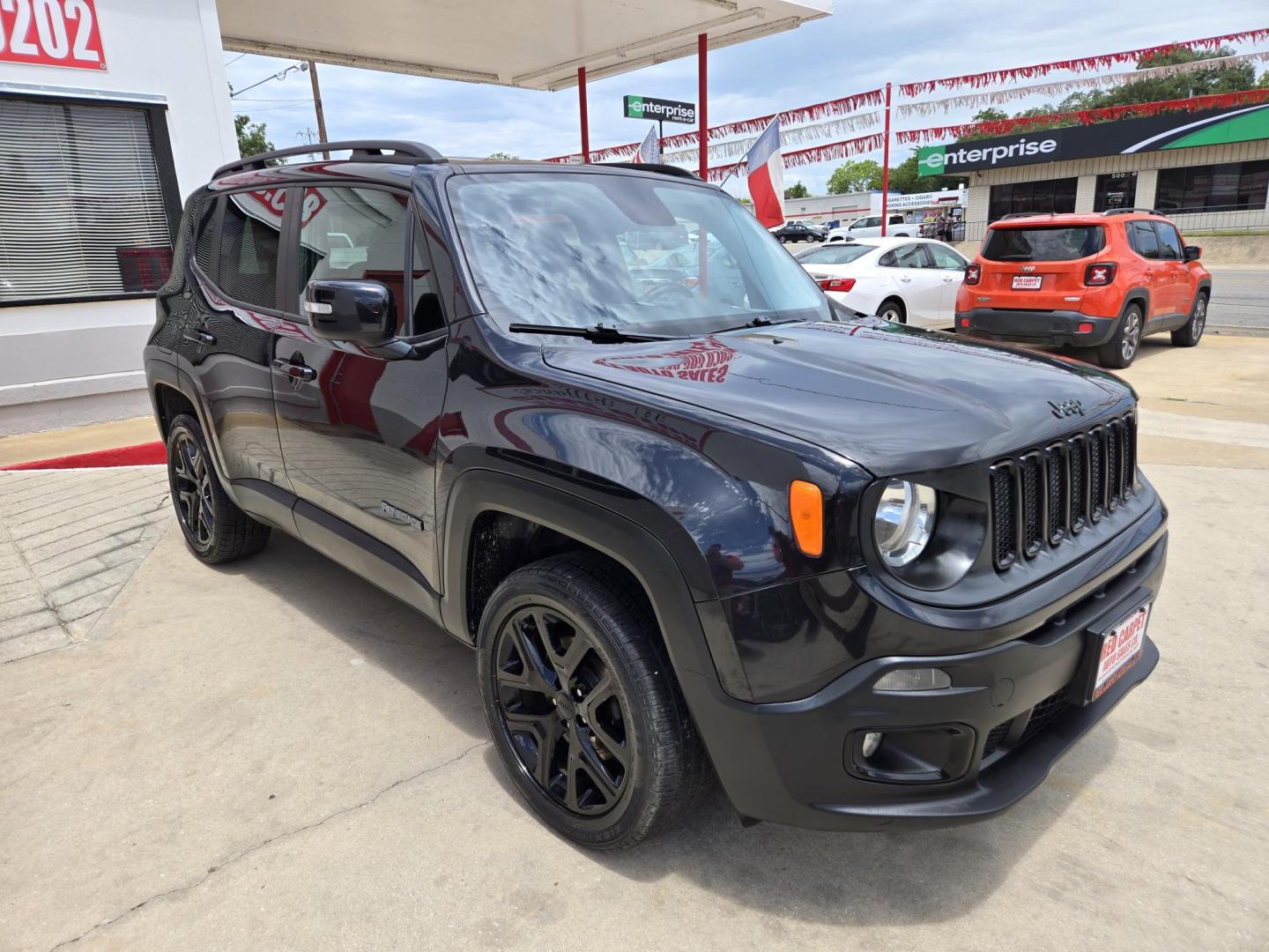 2016 Black Jeep Renegade Latitude 4WD (ZACCJBBT1GP) with an 2.4L L4 DOHC 16V engine, Automatic transmission, located at 503 West Court, Seguin, TX, 78155, (830) 379-3373, 29.568621, -97.969803 - Photo#1