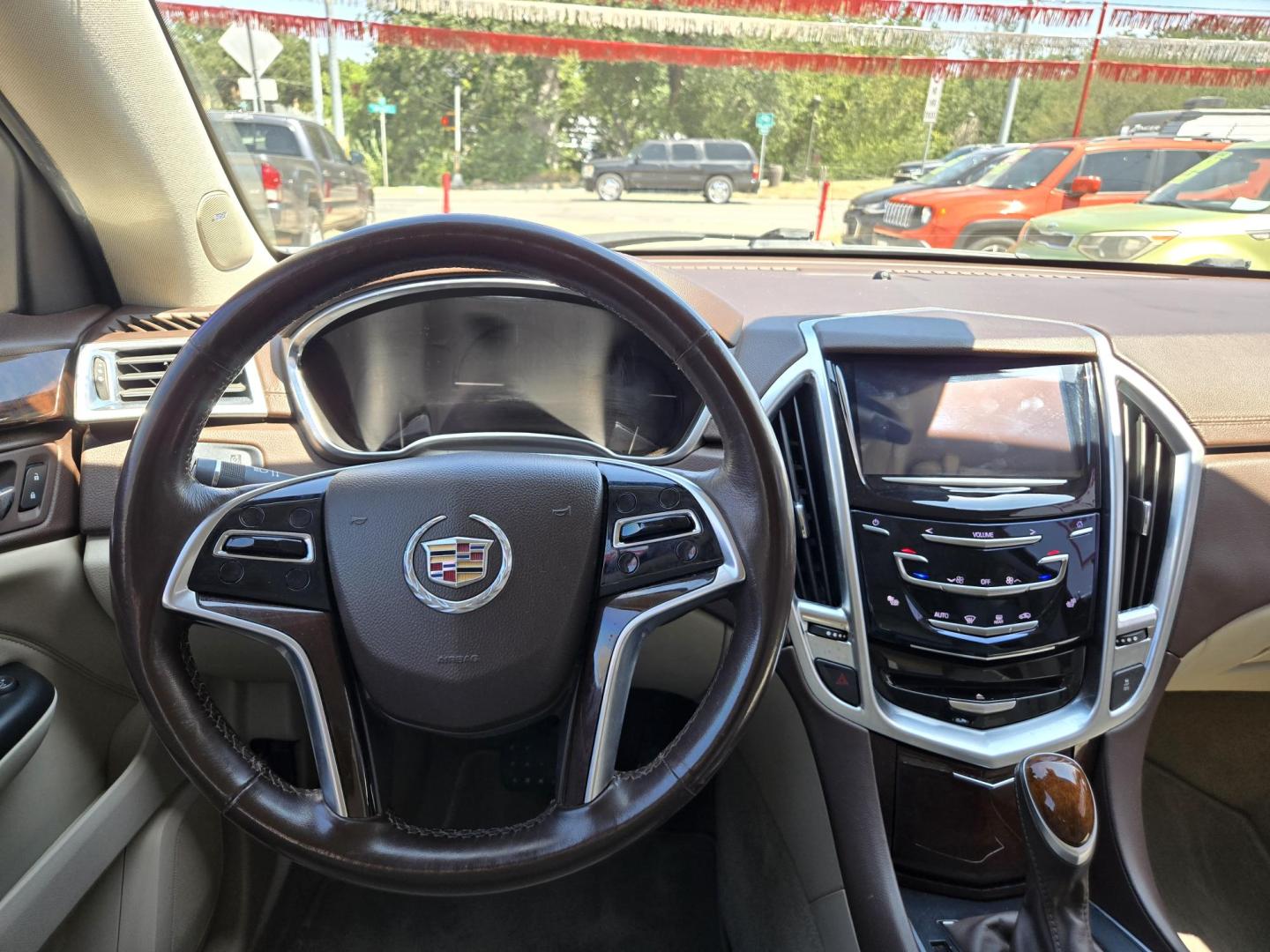 2015 Gold Cadillac SRX Performance Collection FWD (3GYFNCE38FS) with an 3.6L V6 DOHC 24V FFV engine, 6-Speed Automatic transmission, located at 503 West Court, Seguin, TX, 78155, (830) 379-3373, 29.568621, -97.969803 - 2015 Cadillac SRX Performance Collection FWD with a 3.6L V6 DOHC 24V FFV, Automatic, Tilt, Cruise, AM/FM/CD Touchscreen Stereo, Power Windows, Locks, Seat and Side Mirrors, Bluetooth, Leather Seating, Heated Seats, Dual Climate Control, Rear A/C, Tinted Windows, Power Sunroof, Rear Power Hatch, Allo - Photo#5