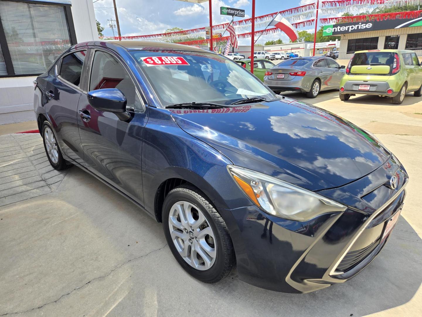 2017 BLUE Toyota Yaris iA (3MYDLBYV0HY) with an 1.5L L4 DOHC 16V engine, Automatic transmission, located at 503 West Court, Seguin, TX, 78155, (830) 379-3373, 29.568621, -97.969803 - 2017 Toyota Yaris iA with a 1.5L L4 DOHC 16V, Automatic, Tilt, Cruise, AM/FM/AUX Stereo, Power Windows, Locks and Side Mirrors, Bluetooth, Tinted Windows, Alloy Wheels, Backup Camera, Rear Defroster and more!! - Photo#1