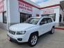 2016 WHITE Jeep Compass Sport FWD (1C4NJCBAXGD) with an 2.0L L4 DOHC 16V engine, Automatic transmission, located at 503 West Court, Seguin, TX, 78155, (830) 379-3373, 29.568621, -97.969803 - 2016 Jeep Compass Sport FWD with a 2.0L L4 DOHC 16V, Automatic, Tilt, Cruise, AM/FM Touchscreen Stereo, Power Windows, Locks and Side Mirrors, Tinted Windows, Backup Camera, Alloy Wheels, Rear Wiper, Rear Defroster and more!! - Photo#0
