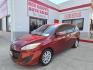 2014 Red Mazda MAZDA5 Sport AT (JM1CW2BL2E0) with an 2.5L L4 DOHC 16V engine, 5-Speed Automatic transmission, located at 503 West Court, Seguin, TX, 78155, (830) 379-3373, 29.568621, -97.969803 - 2014 Mazda MAZDA5 Sport with a 2.5L L4 DOHC 16V, Automatic, Tilt, Cruise, AM/FM/CD Stereo, Power Windows, Locks and Side Mirrors, Third Row Seating, Foldable Rear Center Console, Alloy Wheels, Tinted Windows, Rear Wiper, Rear Defroster and more!! - Photo#0