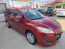 2014 Red Mazda MAZDA5 Sport AT (JM1CW2BL2E0) with an 2.5L L4 DOHC 16V engine, 5-Speed Automatic transmission, located at 503 West Court, Seguin, TX, 78155, (830) 379-3373, 29.568621, -97.969803 - 2014 Mazda MAZDA5 Sport with a 2.5L L4 DOHC 16V, Automatic, Tilt, Cruise, AM/FM/CD Stereo, Power Windows, Locks and Side Mirrors, Third Row Seating, Foldable Rear Center Console, Alloy Wheels, Tinted Windows, Rear Wiper, Rear Defroster and more!! - Photo#1