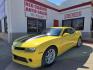 2014 YELLOW Chevrolet Camaro 2LS Coupe (2G1FA1E34E9) with an 3.6L V6 DOHC 24V FFV engine, 6-Speed Automatic transmission, located at 503 West Court, Seguin, TX, 78155, (830) 379-3373, 29.568621, -97.969803 - 2014 Chevrolet Camaro 2LS Coupe with a 3.6L V6 DOHC 24V FFV, Automatic, Tilt, Cruise, AM/FM/CD/AUX Stereo, Power Windows, Locks and Side Mirrors, Automatic Headlights, Alloy Wheels, Onstar Capability, Rear Defroster and more!! - Photo#0
