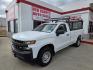 2020 WHITE Chevrolet Silverado 1500 Work Truck 2WD (3GCNWAEF3LG) with an 5.3L V8 OHV 16V engine, 6A transmission, located at 503 West Court, Seguin, TX, 78155, (830) 379-3373, 29.568621, -97.969803 - 2020 Chevrolet Silverado 1500 Work Truck 2WD with a 5.3L V8 OHV 16V, Automatic, Tilt, Cruise, AM/FM Touchscreen Stereo, Bluetooth, Backup Camera, Onstar Capability, Trailer Towing, Automatic Headlights, Headache Rack, Trailer Towing and more!! - Photo#0