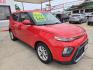 2021 Red Kia Soul LX CVT (KNDJ23AU2M7) with an 2.0L L4 DOHC 16V engine, Automatic transmission, located at 503 West Court, Seguin, TX, 78155, (830) 379-3373, 29.568621, -97.969803 - 2021 Kia Soul LX with a 2.0L L4 DOHC 16V, Automatic, Tilt, Cruise, AM/FM Touchscreen Stereo, Power Windows, Locks, Seat and Side Mirrors, Bluetooth, Backup Camera, Alloy Wheels, Rear Wiper, Rear Defroster and more!! *Merry Christmas inflatable not included, Get your own!* - Photo#1