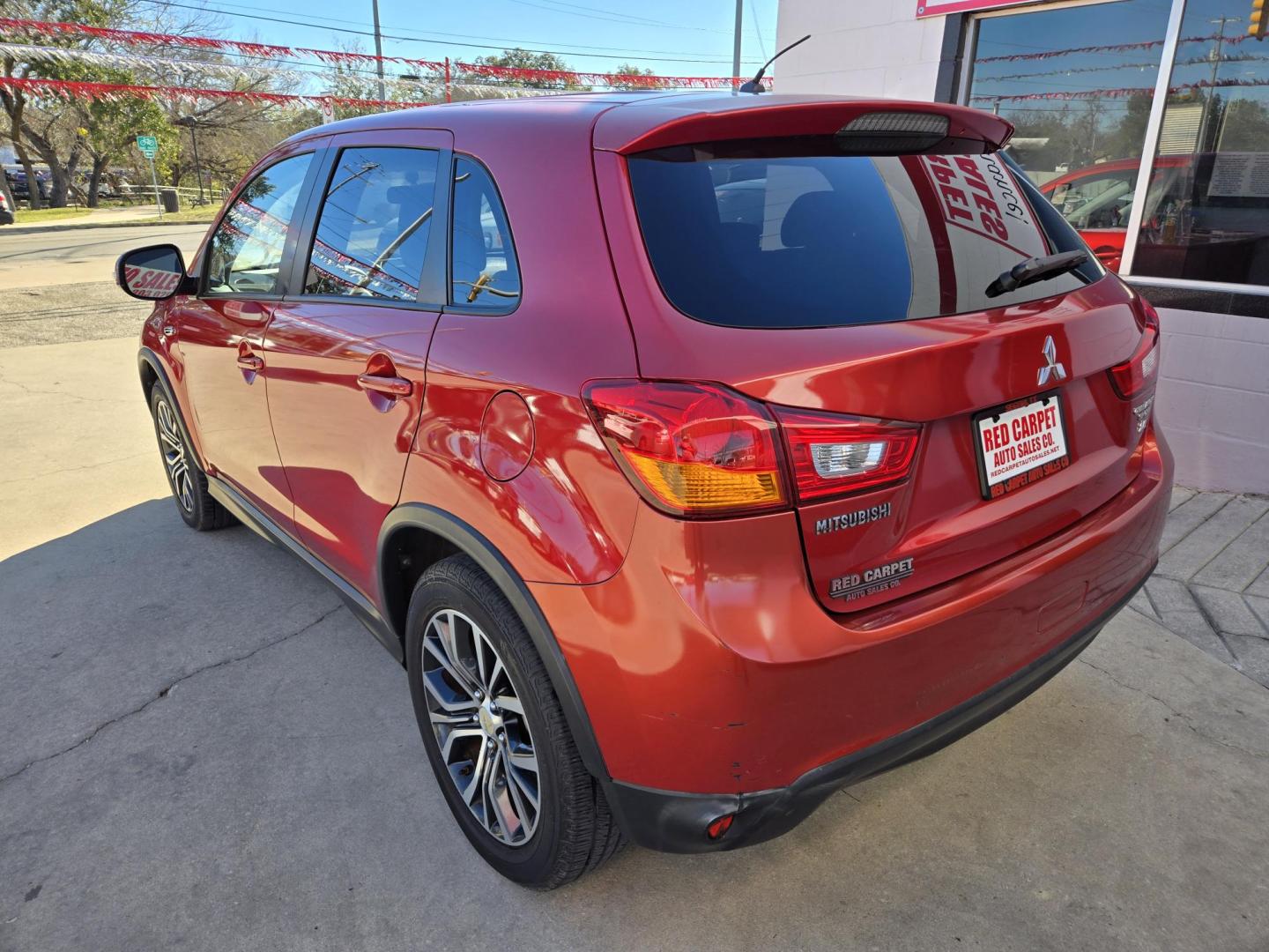 2016 Red Mitsubishi Outlander Sport 2.4 ES CVT (JA4AP3AWXGZ) with an 2.4L L4 DOHC 16V engine, Automatic transmission, located at 503 West Court, Seguin, TX, 78155, (830) 379-3373, 29.568621, -97.969803 - 2016 Mitsubishi Outlander Sport with a 2.4L L4 DOHC 16V, Automatic, Tilt, Cruise, AM/FM/CD Stereo, Power Windows, Locks and Side Mirrors, Bluetooth, Tinted Windows, Alloy Wheels, Rear Wiper, Rear Defroster and more!! - Photo#3