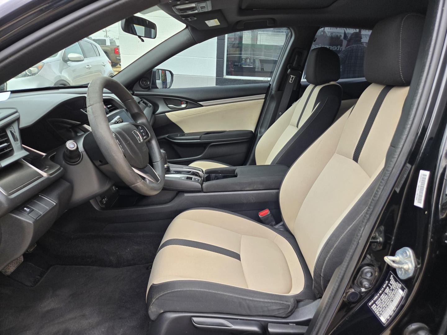 2018 Black Honda Civic EX (SHHFK7H57JU) with an 2.0L L4 DOHC 16V TURBO engine, Automatic transmission, located at 503 West Court, Seguin, TX, 78155, (830) 379-3373, 29.568621, -97.969803 - 2018 Honda Civic EX with a 2.0L L4 DOHC 16V TURBO, Automatic, Tilt, Cruise, AM/FM Touchscreen Stereo, Power Windows, Locks and Side Mirrors, Bluetooth, Tinted Windows, Power Sunroof, Heated Seats, Backup Camera, Alloy Wheels, Rear Wiper, Rear Defroster and more!! - Photo#4