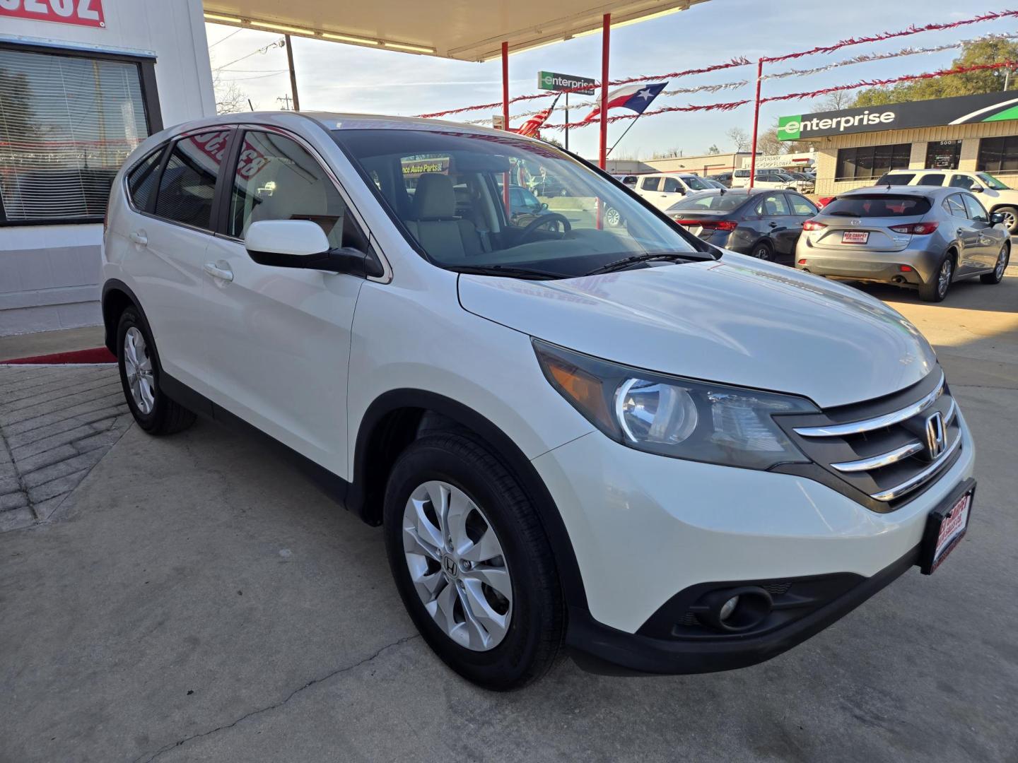 2014 WHITE Honda CR-V (5J6RM3H54EL) with an 2.4L I4 F DOHC 16V engine, Automatic transmission, located at 503 West Court, Seguin, TX, 78155, (830) 379-3373, 29.568621, -97.969803 - 2014 Honda CR-V EX with a 2.4L I4 F DOHC 16V, Automatic, Tilt, Cruise, AM/FM/CD Stereo, Power Windows, Locks and Side Mirrors, Bluetooth, Alloy Wheels, Power Sunroof, Rear Wiper, Rear Defroster and more!! - Photo#1