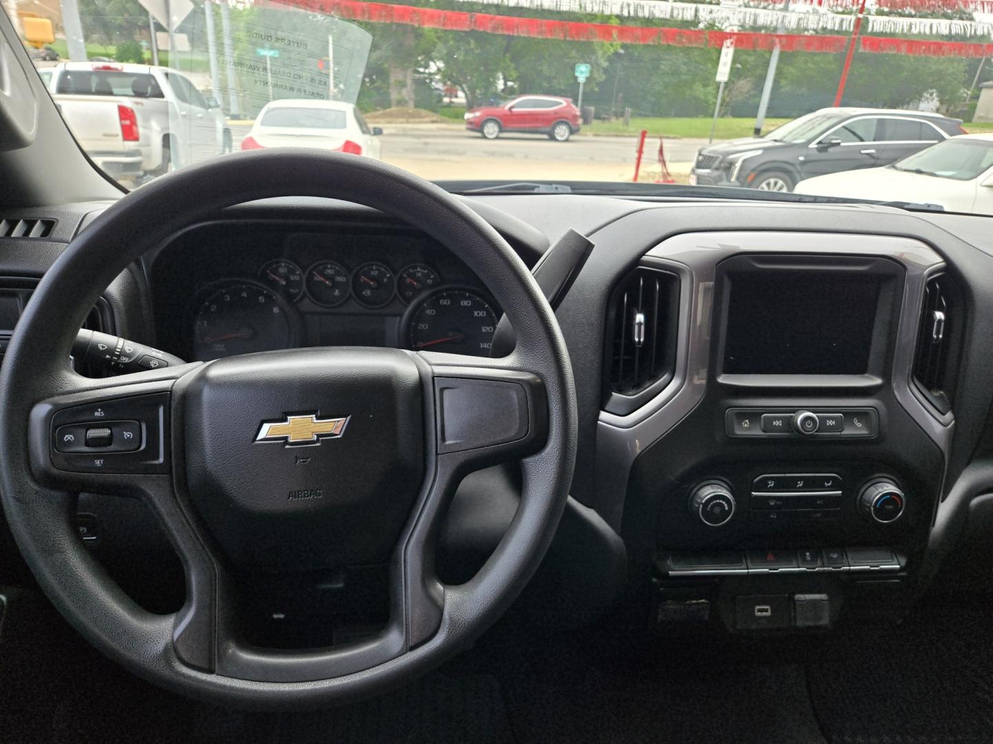 2020 Black Chevrolet Silverado 1500 Custom Crew Cab Long Box 2WD (3GCPWBEH3LG) with an 4.3L V6 engine, 6A transmission, located at 503 West Court, Seguin, TX, 78155, (830) 379-3373, 29.568621, -97.969803 - 2020 Chevrolet Silverado 1500 Custom Crew Cab 2WD with a 4.3L V6, Automatic, Tilt, Cruise, AM/FM Touchscreen Stereo, Power Windows, Locks and Side Mirrors, Bluetooth, Front Bench Seat, Tinted Windows, Trailer Towing, Alloy Wheels, Backup Camera and more!! - Photo#4