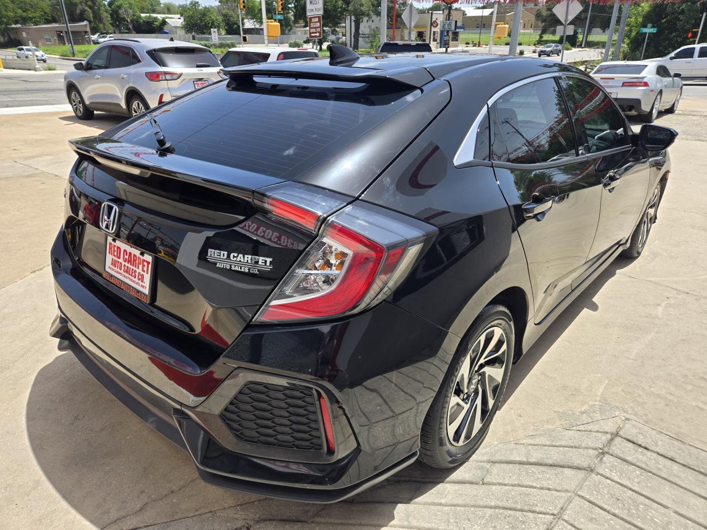 2017 Black Honda Civic LX CVT (SHHFK7H26HU) with an 2.0L L4 DOHC 16V TURBO engine, CVT transmission, located at 503 West Court, Seguin, TX, 78155, (830) 379-3373, 29.568621, -97.969803 - 2017 Honda Civic LX with a 2.0L L4 DOHC 16V TURBO, Automatic, Tilt, Cruise, AM/FM Stereo, Power Windows, Locks and Side Mirrors, Bluetooth, Tinted Windows, Backup Camera, Alloy Wheels, Rear Wiper, Rear Defroster and more!!- Photo#2