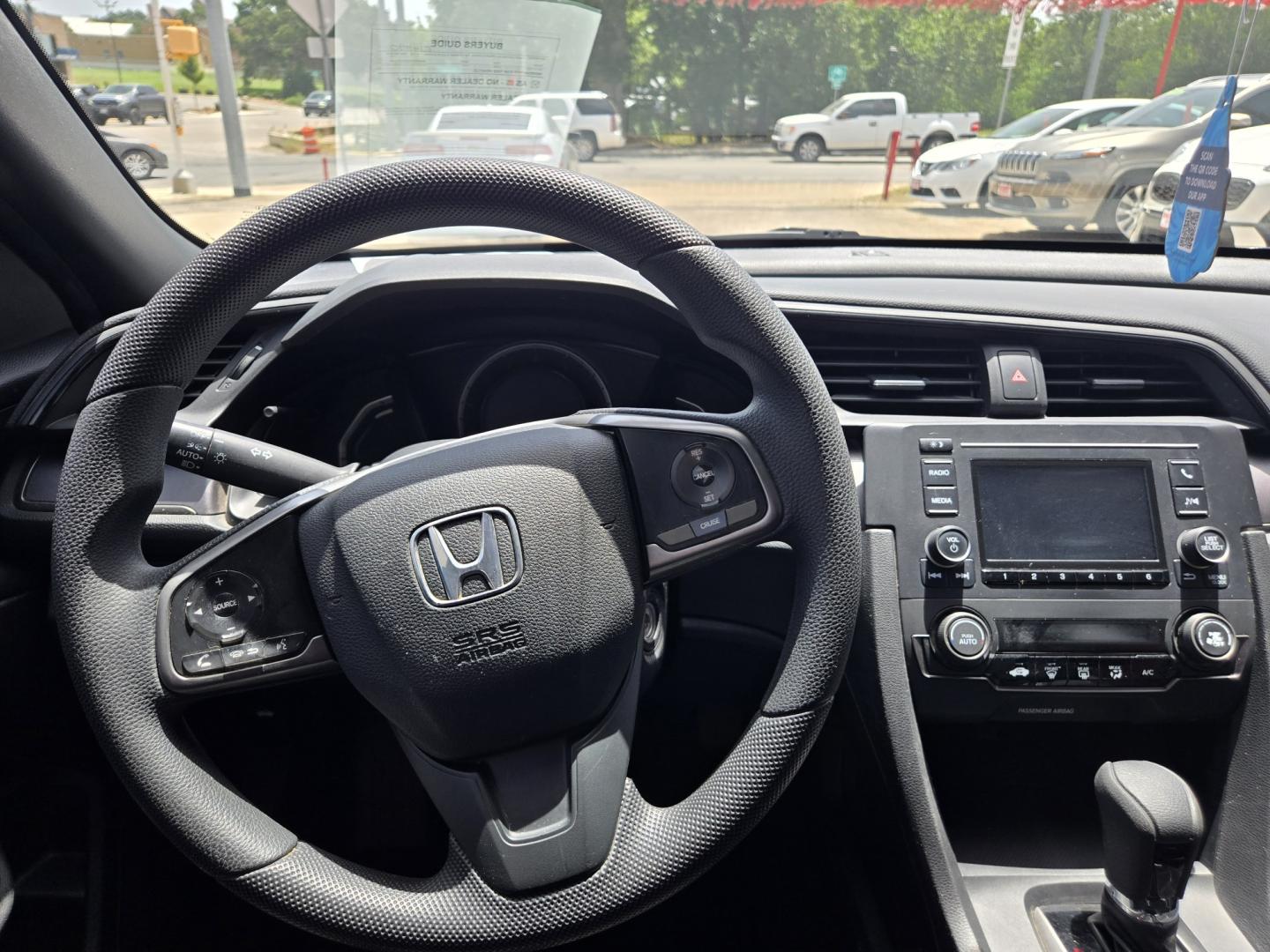 2017 Black Honda Civic LX CVT (SHHFK7H26HU) with an 2.0L L4 DOHC 16V TURBO engine, CVT transmission, located at 503 West Court, Seguin, TX, 78155, (830) 379-3373, 29.568621, -97.969803 - 2017 Honda Civic LX with a 2.0L L4 DOHC 16V TURBO, Automatic, Tilt, Cruise, AM/FM Stereo, Power Windows, Locks and Side Mirrors, Bluetooth, Tinted Windows, Backup Camera, Alloy Wheels, Rear Wiper, Rear Defroster and more!!- Photo#5