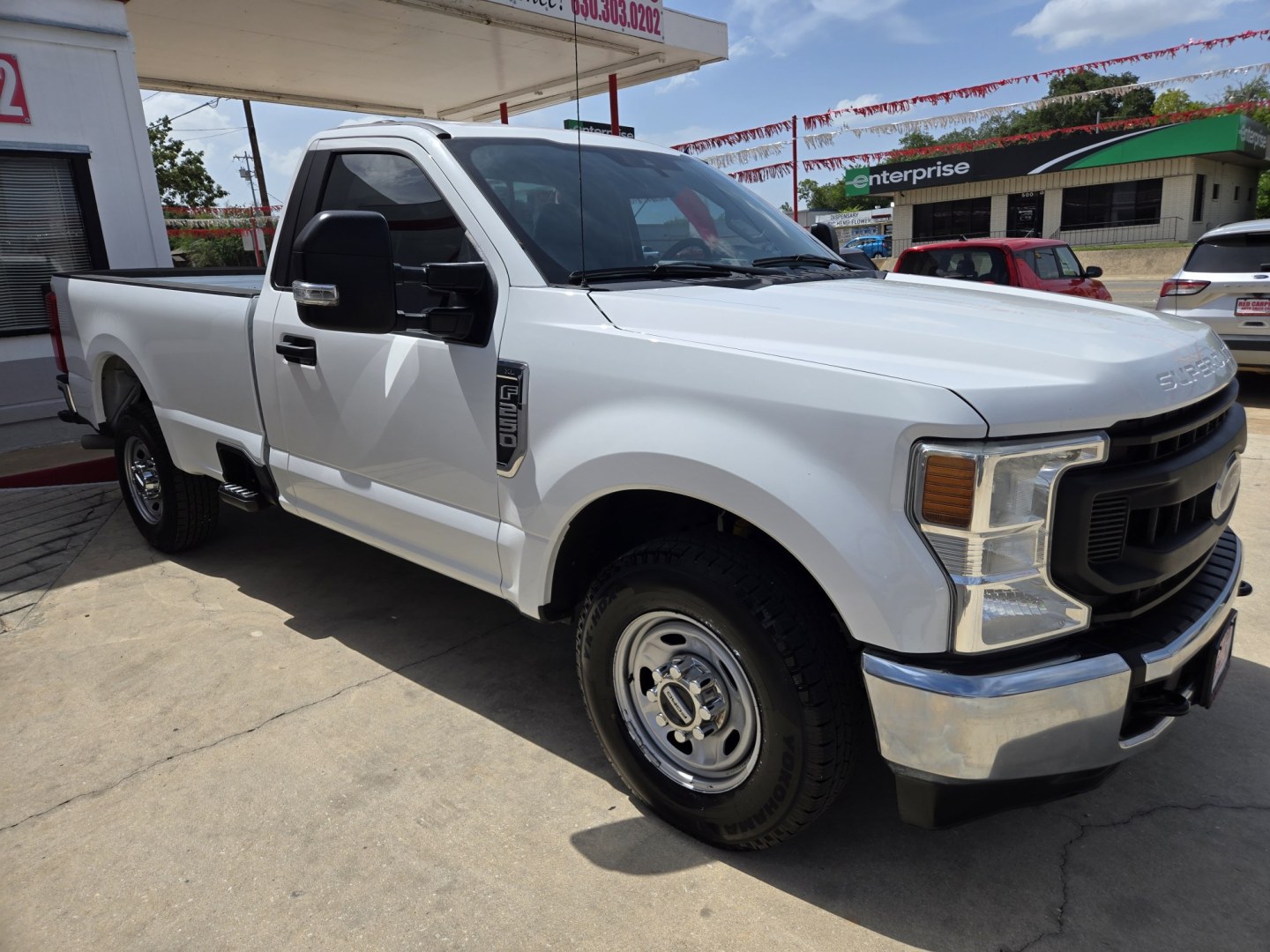 2020 WHITE Ford F-250 SD XL 2WD (1FDBF2A65LE) with an 6.2L V8 F SOHC 16V engine, 6A transmission, located at 503 West Court, Seguin, TX, 78155, (830) 379-3373, 29.568621, -97.969803- Photo#1