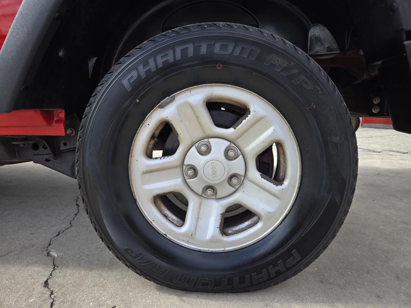 2007 RED Jeep Wrangler X (1J4FA24107L) with an 3.8L V6 OHV 12V engine, Automatic transmission, located at 503 West Court, Seguin, TX, 78155, (830) 379-3373, 29.568621, -97.969803- Photo#8