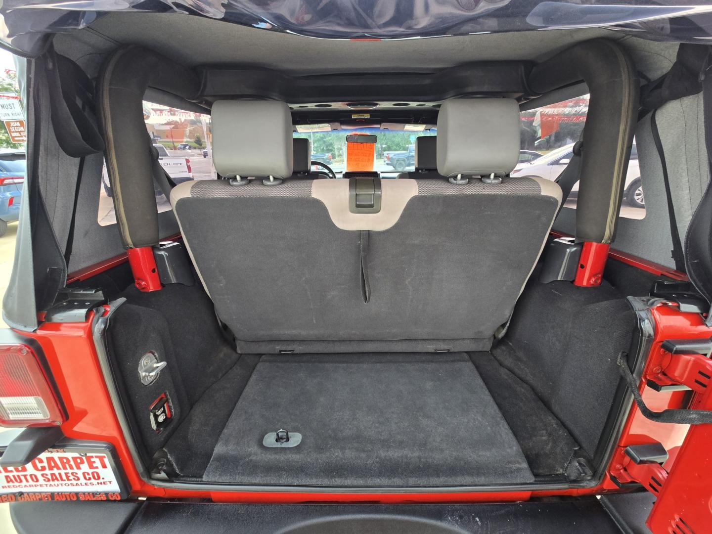 2007 RED Jeep Wrangler X (1J4FA24107L) with an 3.8L V6 OHV 12V engine, Automatic transmission, located at 503 West Court, Seguin, TX, 78155, (830) 379-3373, 29.568621, -97.969803- Photo#7