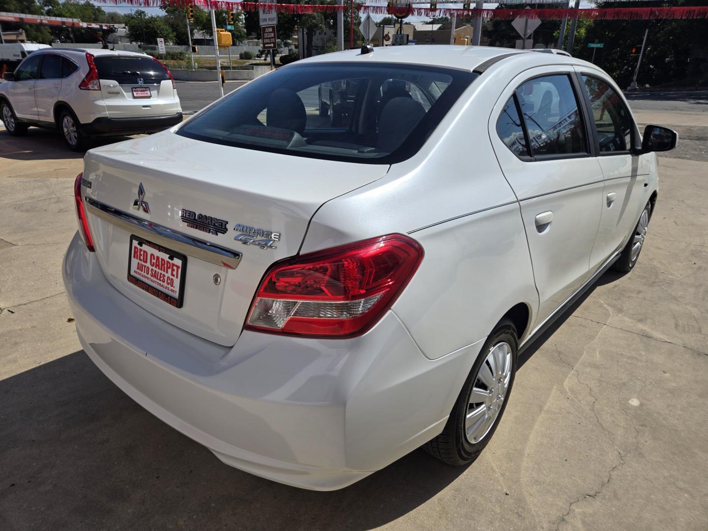 2019 WHITE Mitsubishi Mirage G4 ES 5M (ML32F3FJ7KH) with an 1.2L L3 DOHC engine, Automatic transmission, located at 503 West Court, Seguin, TX, 78155, (830) 379-3373, 29.568621, -97.969803 - 2019 Mitsubishi Mirage G4 ES with a 1.2L L3 DOHC, Automatic, Tilt, Cruise, AM/FM Touchscreen Stereo, Power Windows, Locks and Side Mirrors, Bluetooth, Backup Camera, Rear Defroster and more!!- Photo#2