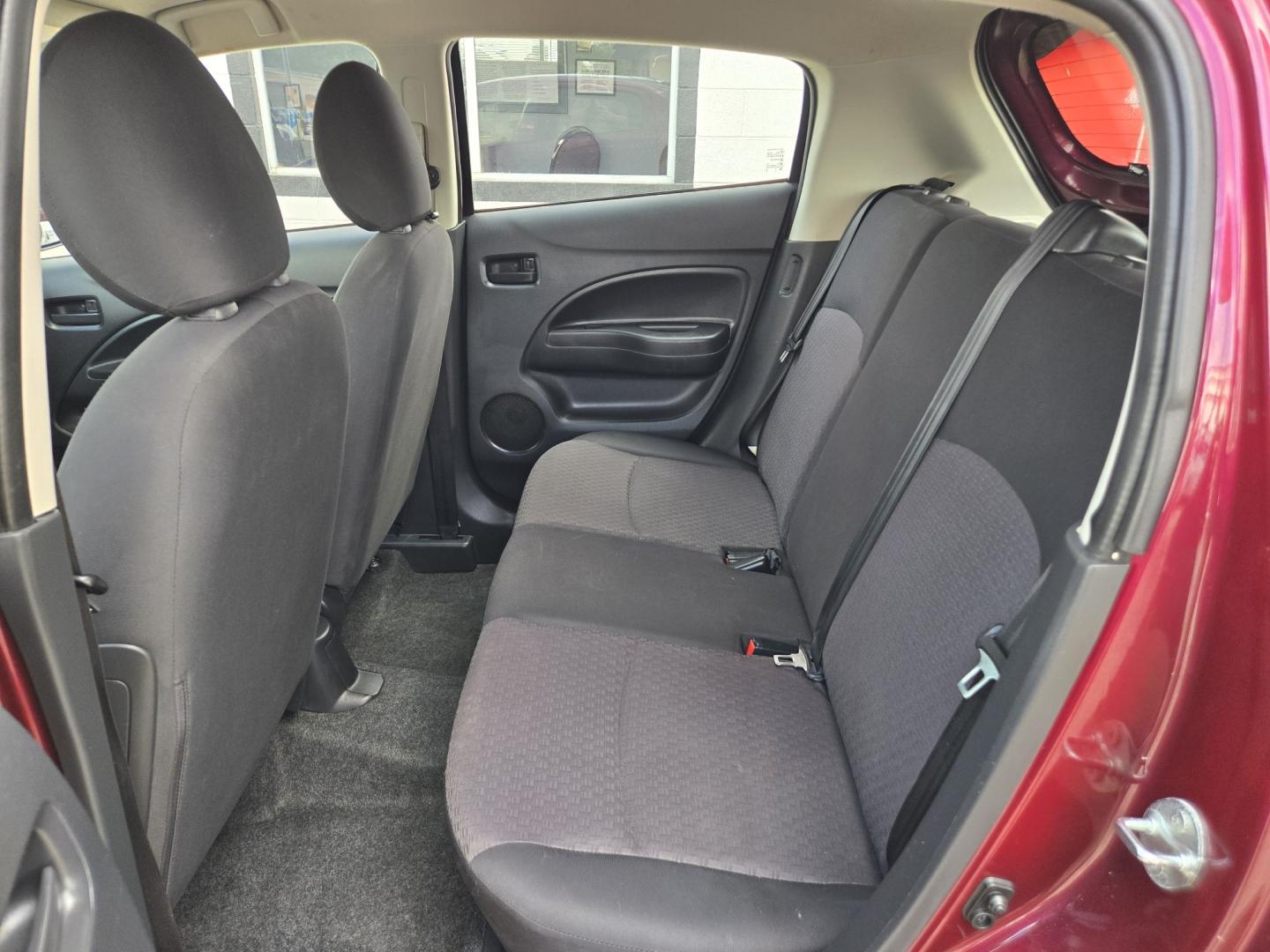 2020 Maroon Mitsubishi Mirage ES 5M (ML32A3HJ6LH) with an 1.2L L3 DOHC engine, Automatic transmission, located at 503 West Court, Seguin, TX, 78155, (830) 379-3373, 29.568621, -97.969803 - 2020 Mitsubishi Mirage ES with a 1.2L L3 DOHC, Automatic, Tilt, Cruise, AM/FM Touchscreen Stereo, Power Windows, Locks and Side Mirrors, Bluetooth, Backup Camera, Rear Wiper, Rear Defroster and more!!- Photo#6