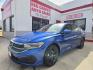 2022 BLUE Volkswagen Jetta SE (3VW7M7BU3NM) with an 1.5L L4 DOHC 20V engine, 8A transmission, located at 503 West Court, Seguin, TX, 78155, (830) 379-3373, 29.568621, -97.969803- Photo#0