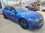 2022 BLUE Volkswagen Jetta SE (3VW7M7BU3NM) with an 1.5L L4 DOHC 20V engine, 8A transmission, located at 503 West Court, Seguin, TX, 78155, (830) 379-3373, 29.568621, -97.969803- Photo#1