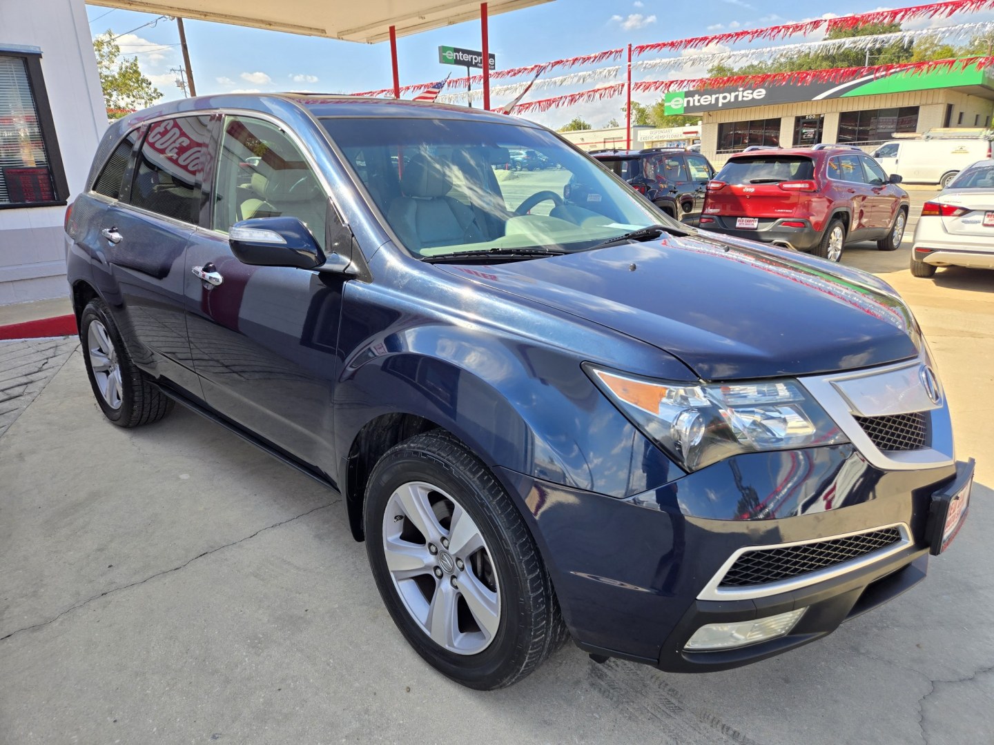2013 BLUE Acura MDX 6-Spd AT w/Tech Package (2HNYD2H37DH) with an 3.5L V6 SOHC 24V engine, 6-Speed Automatic transmission, located at 503 West Court, Seguin, TX, 78155, (830) 379-3373, 29.568621, -97.969803- Photo#1