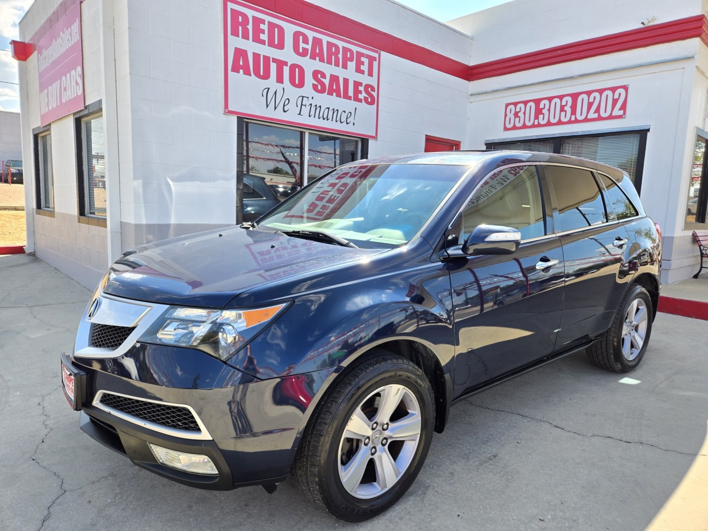 2013 BLUE Acura MDX 6-Spd AT w/Tech Package (2HNYD2H37DH) with an 3.5L V6 SOHC 24V engine, 6-Speed Automatic transmission, located at 503 West Court, Seguin, TX, 78155, (830) 379-3373, 29.568621, -97.969803- Photo#0