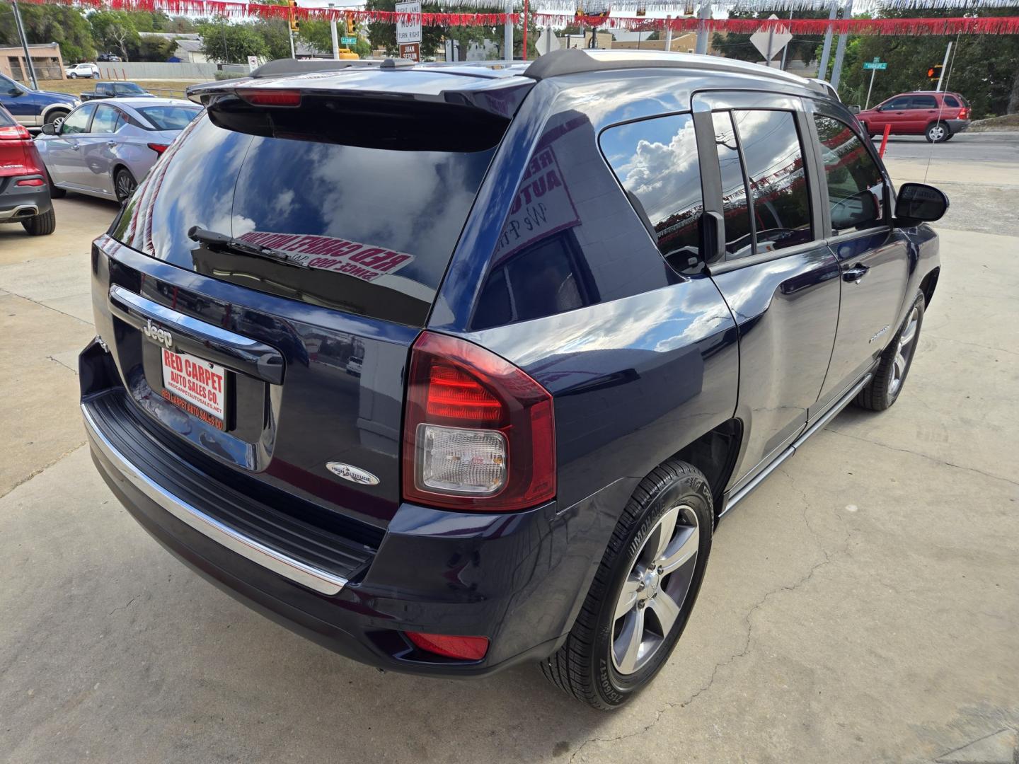 2016 BLUE Jeep Compass Latitude 4WD (1C4NJDEB3GD) with an 2.4L L4 DOHC 16V engine, 6A transmission, located at 503 West Court, Seguin, TX, 78155, (830) 379-3373, 29.568621, -97.969803 - 2016 Jeep Compass Latitude 4WD with a 2.4L L4 DOHC 16V, Automatic, Tilt, Cruise, AM/FM/CD/AUX Touchscreen Stereo, Power Windows, Locks, Seat and Side Mirrors, Leather Seating, Bluetooth, Tinted Windows, Heated Seats, Backup Camera, Alloy Wheels, Rear Wiper, Rear Defroster and more!!- Photo#2