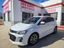 2019 WHITE Chevrolet Sonic LT Auto 5-Door (1G1JD6SB8K4) with an 1.4L L4 DOHC 24V TURBO engine, 6A transmission, located at 503 West Court, Seguin, TX, 78155, (830) 379-3373, 29.568621, -97.969803 - 2019 Chevrolet Sonic LT with a 1.4L L4 DOHC 24V TURBO, Automatic, Tilt, Cruise, AM/FM Touchscreen Stereo, Power Windows, Locks and Side Mirrors, Bluetooth, Onstar Capability, Heated Seats, Backup Camera, Alloy Wheels, Rear Wiper, Rear Defroster and more!!- Photo#0