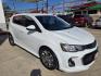 2019 WHITE Chevrolet Sonic LT Auto 5-Door (1G1JD6SB8K4) with an 1.4L L4 DOHC 24V TURBO engine, 6A transmission, located at 503 West Court, Seguin, TX, 78155, (830) 379-3373, 29.568621, -97.969803 - 2019 Chevrolet Sonic LT with a 1.4L L4 DOHC 24V TURBO, Automatic, Tilt, Cruise, AM/FM Touchscreen Stereo, Power Windows, Locks and Side Mirrors, Bluetooth, Onstar Capability, Heated Seats, Backup Camera, Alloy Wheels, Rear Wiper, Rear Defroster and more!!- Photo#1
