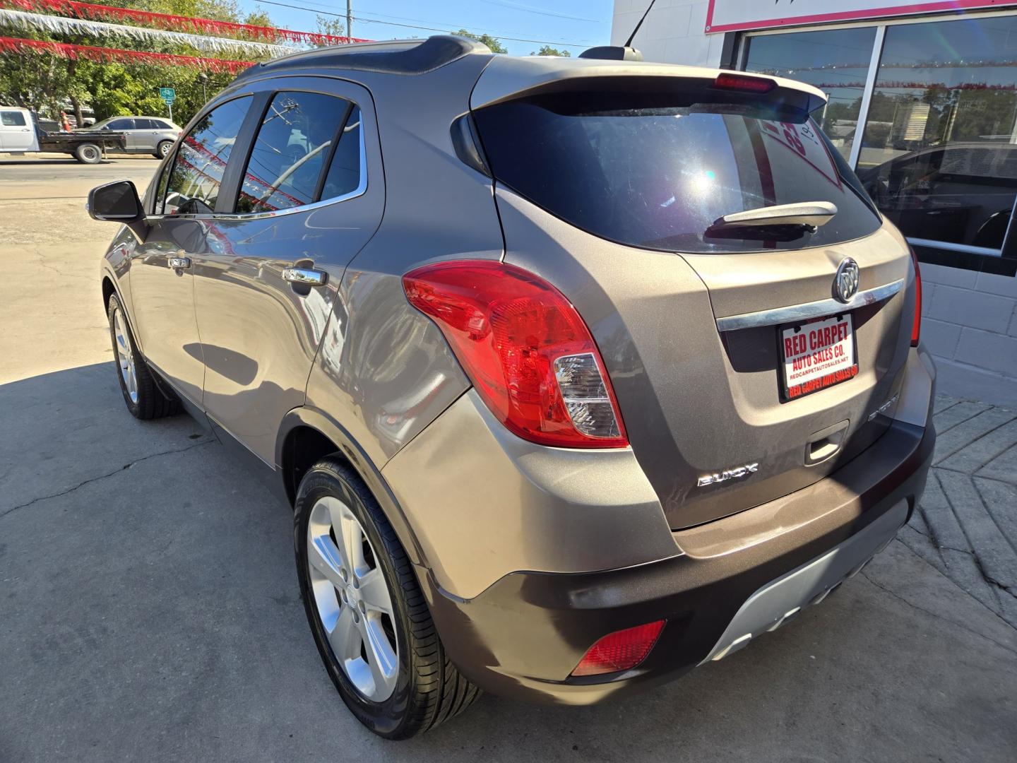 2015 Pewter Buick Encore Base FWD (KL4CJASB4FB) with an 1.4L L4 DOHC 16V TURBO engine, 6A transmission, located at 503 West Court, Seguin, TX, 78155, (830) 379-3373, 29.568621, -97.969803- Photo#3
