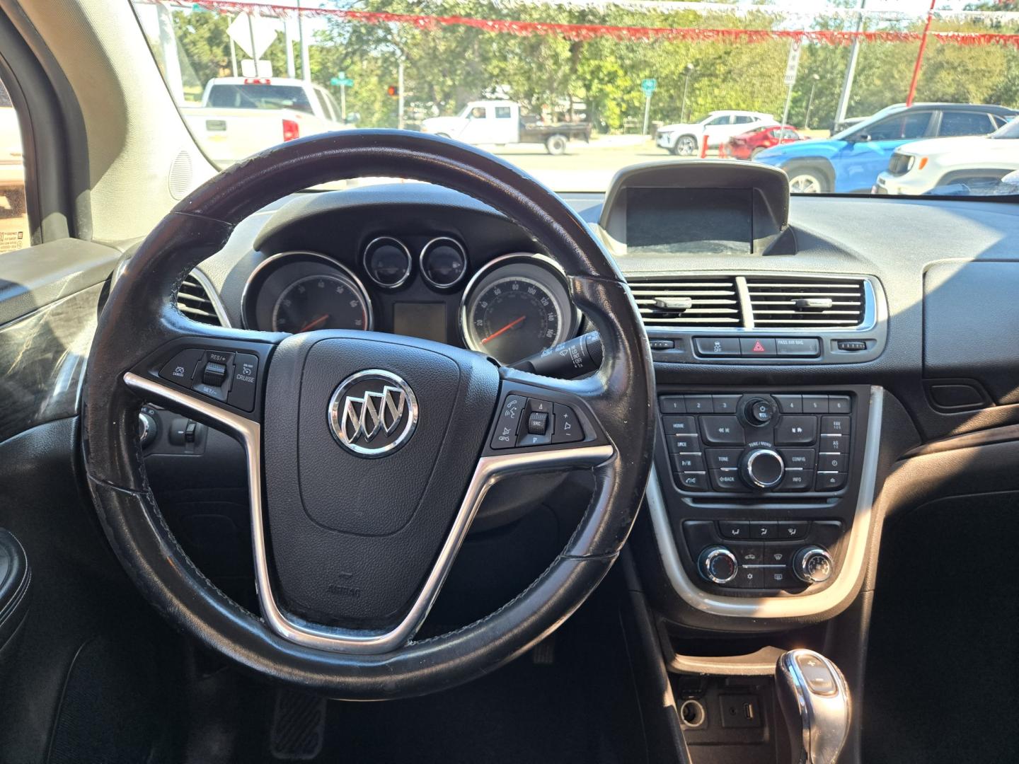 2015 Pewter Buick Encore Base FWD (KL4CJASB4FB) with an 1.4L L4 DOHC 16V TURBO engine, 6A transmission, located at 503 West Court, Seguin, TX, 78155, (830) 379-3373, 29.568621, -97.969803- Photo#5